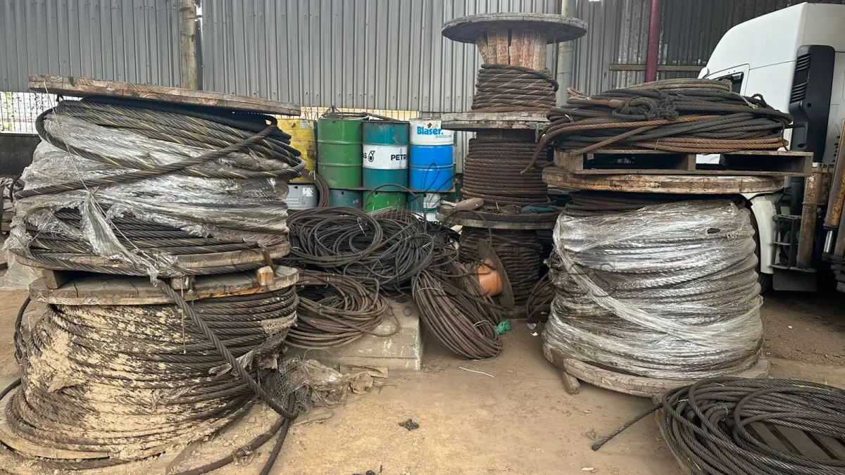 LOTE 000 - CABOS DE AÇO EM BOBINAS (10.300KG)