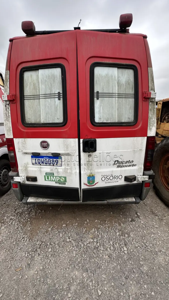LOTE 001 - SUCATA - FIAT/DUCATO MC ROTAN AMBULÂNCIA