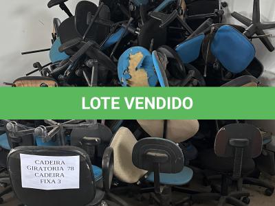 LOTE 018 - SUCATA DE CADEIRAS