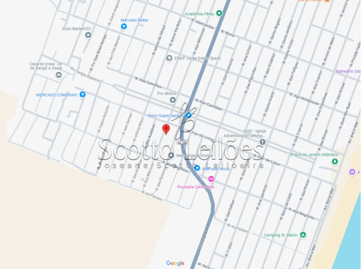 LOTE 001 - IMÓVEL EM TRAMANDAÍ/RS COM ÁREA DE 125,32 M², LOCALIZADO NA RUA DAS MIMOSAS, 270