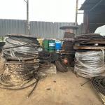 LOTE 000 - 10.300KG (DEZ MIL E TREZENTOS QUILOS) DE CABOS DE AÇO EM BOBINAS, EM BOM ESTADO.